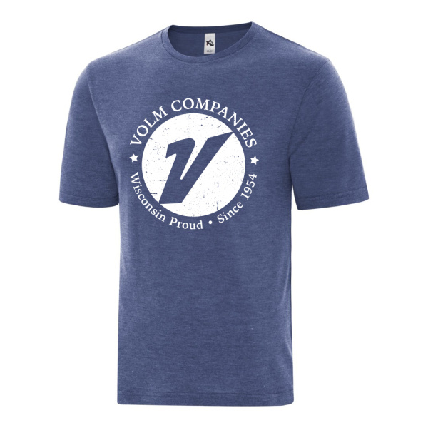 Volm Mens Casual Ring Spun T-Shirt - Image 3