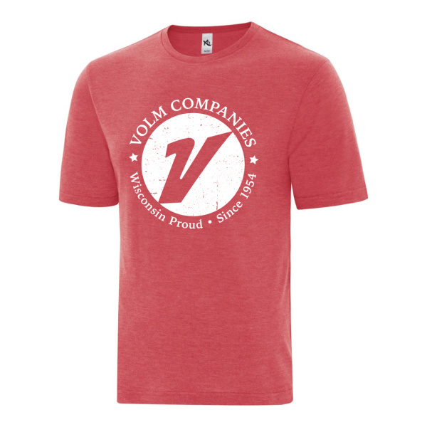 Volm Mens Casual Ring Spun T-Shirt