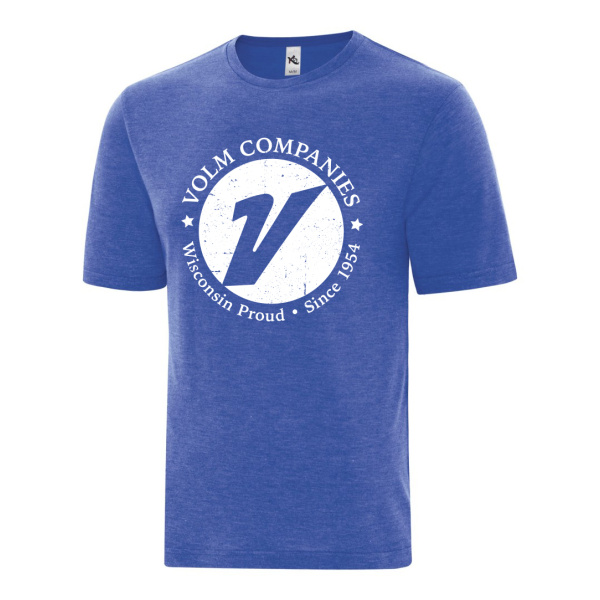 Volm Mens Casual Ring Spun T-Shirt - Image 2