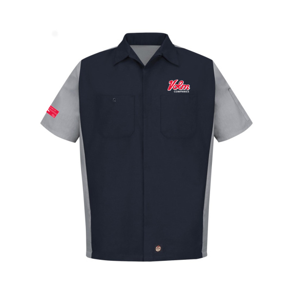 Volm Mens Office Short Sleeve Crew Shirt - Image 3