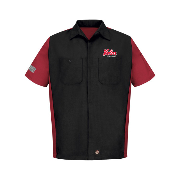Volm Mens Office Short Sleeve Crew Shirt