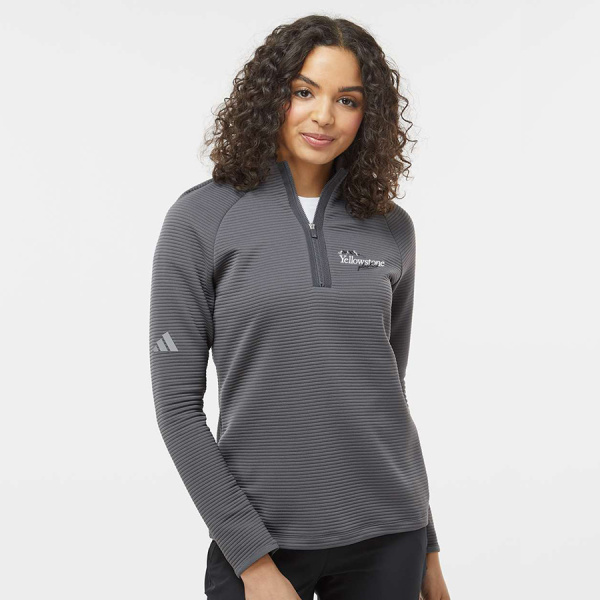 Ladies Adidas Spacer Quarter Zip - Image 7